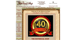 Desktop Screenshot of historicalshop.com