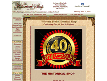 Tablet Screenshot of historicalshop.com